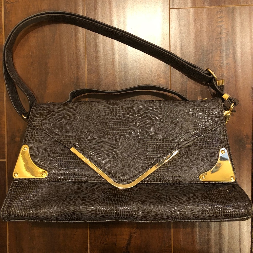 BCBGeneration brown textured handbag.
